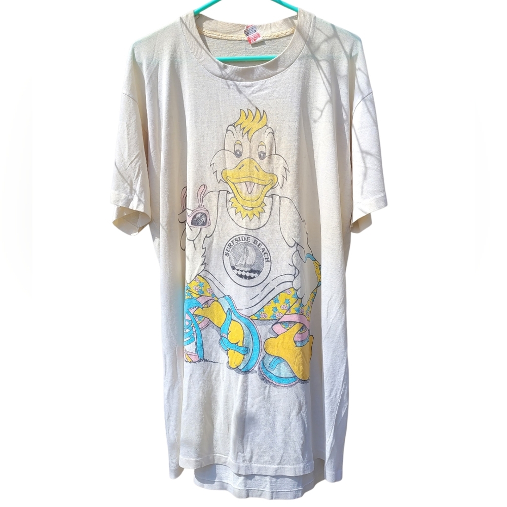 Vintage Single Stich Bird Beach Tshirt  Cover Up USA Made